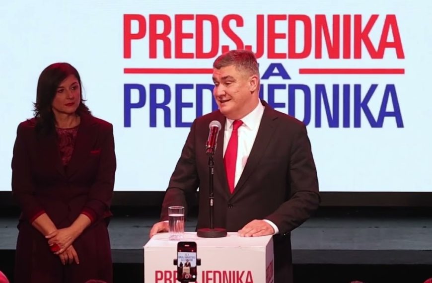 Zoran Milanović uvjerljivo pobjedio u prvom krugu predsjedničkih izbora