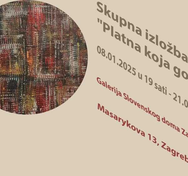 Platna koja govore – izložba u galeriji Slovenskog doma Zagreb