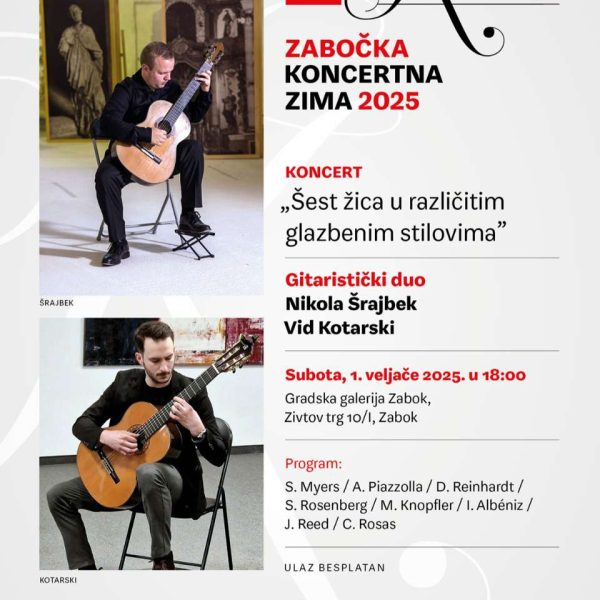 KONCERT: Nikola Šrajbek i Vid Kotarski, 01.02.