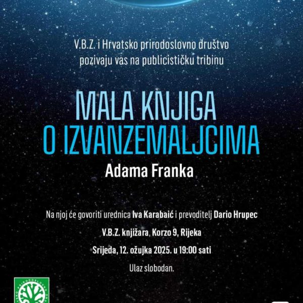 Znanstvena tribina u Rijeci: Jesmo li sami u svemiru? – O potrazi za izvanzemaljskim životom