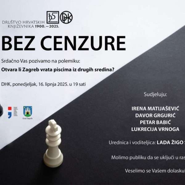 BEZ CENZURE: Otvara li Zagreb vrata piscima iz drugih sredina?