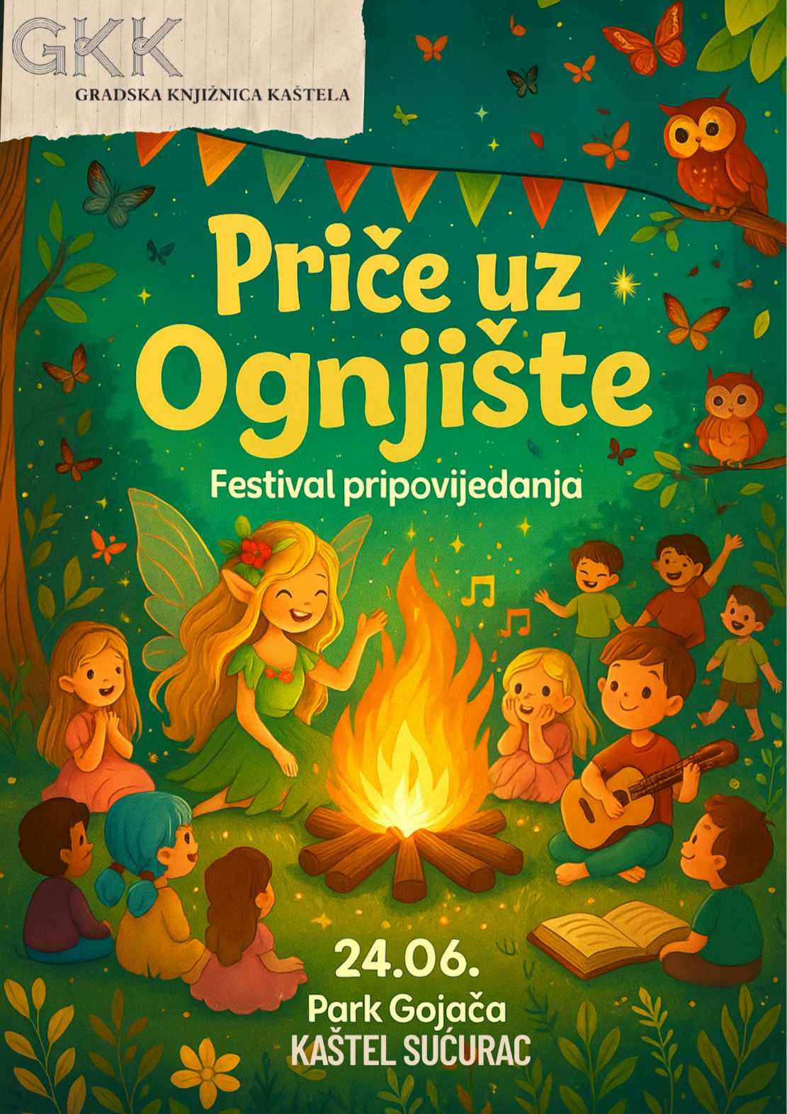 “Priče uz ognjište – festival pripovijedanja” Gradske knjižnice Kaštela