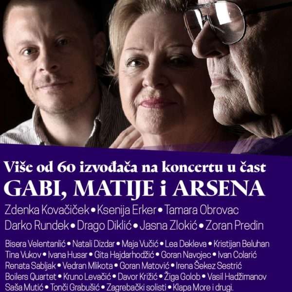 Više od 60 izvođača na koncertu u nedjelju u čast Gabi, Matije i Arsena