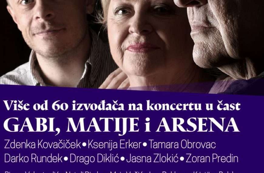 Više od 60 izvođača na koncertu u nedjelju u čast Gabi, Matije i Arsena