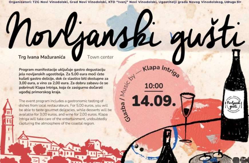 NOVLJANSKI GUŠTI – Novi Vinodolski ponovno postaje gurmansko odredište