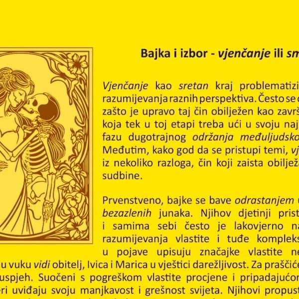 Željka Pintar: Bajka i izbor – vjenčanje ili smrt