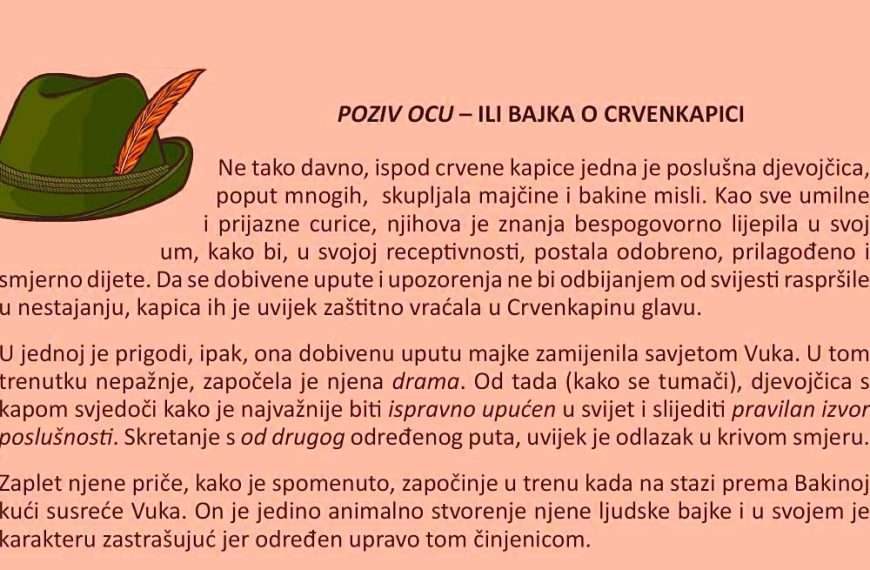 Željka Pintar: Poziv ocu – ili bajka o Crvenkapici