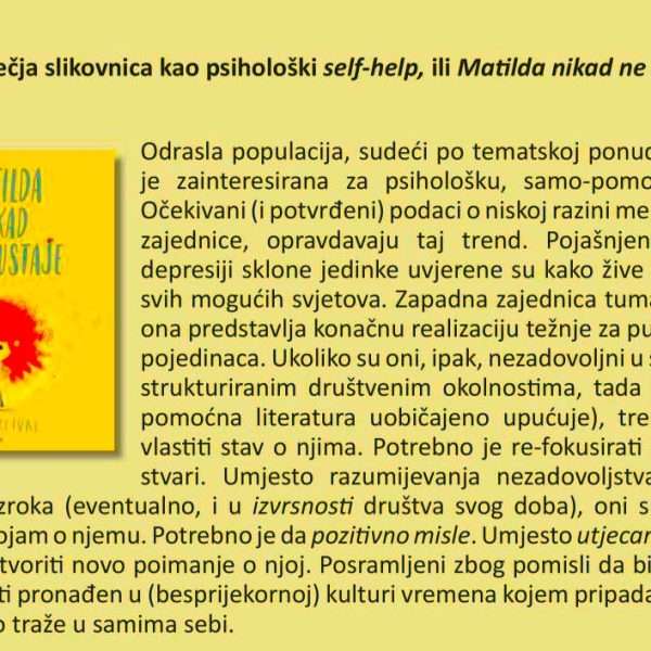 Željka Pintar: Matilda nikad ne odustaje