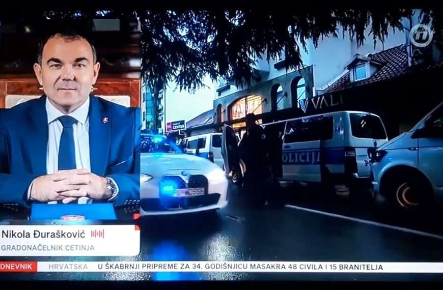 BRAĆO HRVATI DOBRO DOŠLI CETINJE NE STOJI IZA MRŽNJE