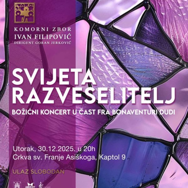 SVIJETA RAZVESELITELJ – svečani završetak godine uz Komorni zbor Ivan Filipović, 30. prosinca