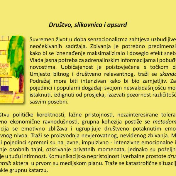 Željka Pintar: Društvo, slikovnica i apsurd