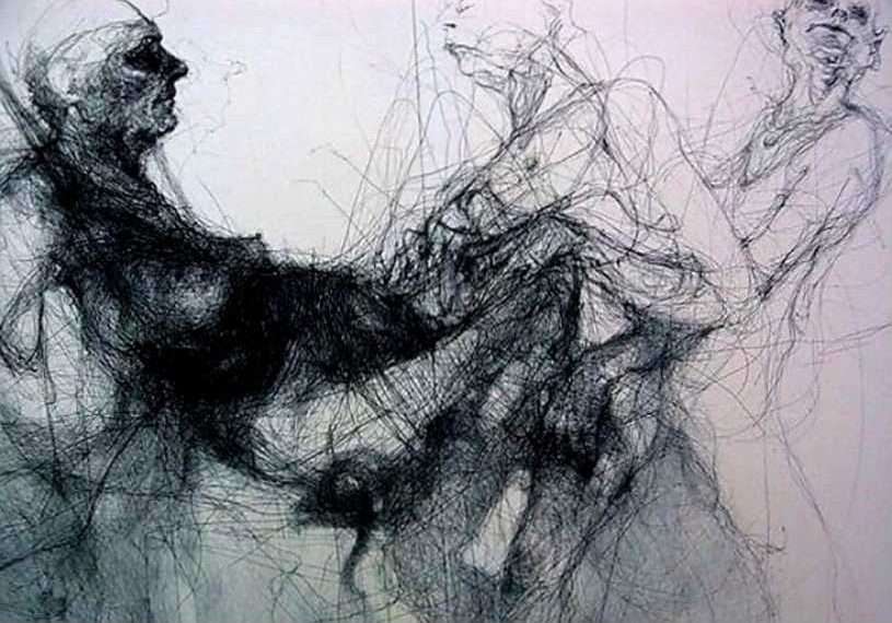 Ciklus impresivnih crteža ugljenom Damira Medvešeka