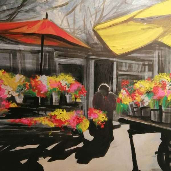 Magična ljepota zagrebačkoga Cvjetnog trga u opusu Renate Facan Kušec