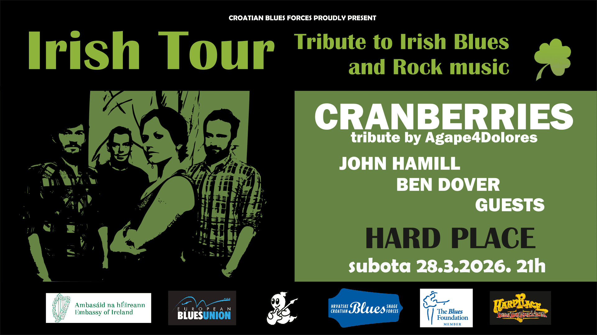 Irish Tour – subota, 28. ožujka 2026. – Hard Place