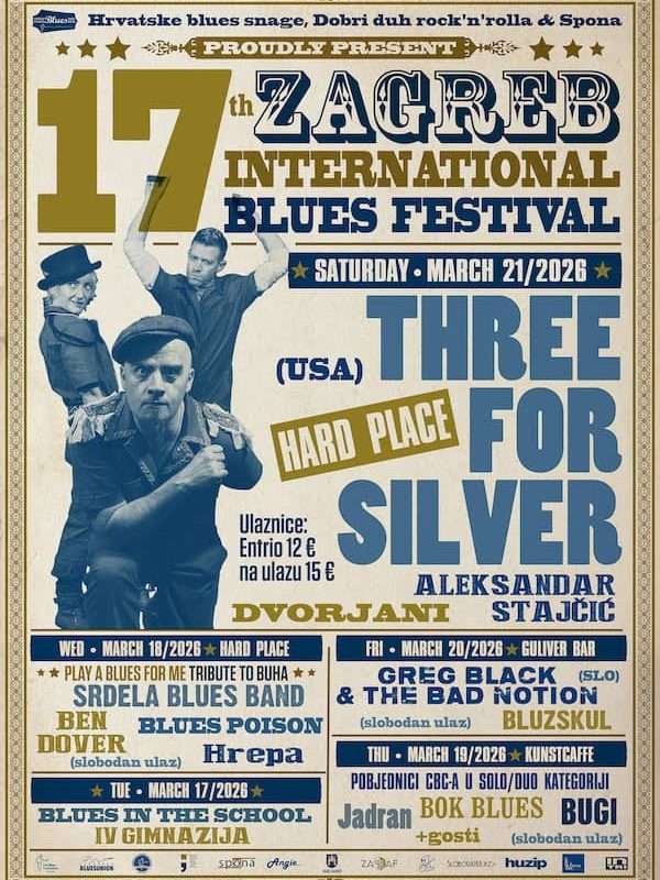 Sutra počinje 17th Zagreb International Blues Festival