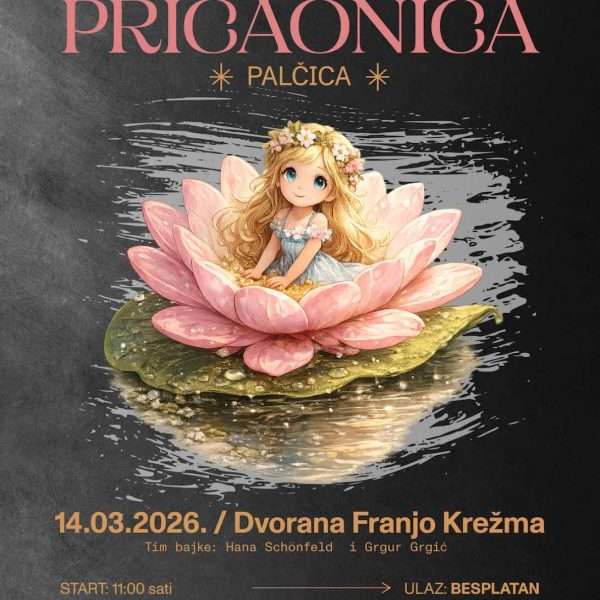 Najavljujemo: Pričaonica za djecu “PALČICA” u KC-u, 14.3.