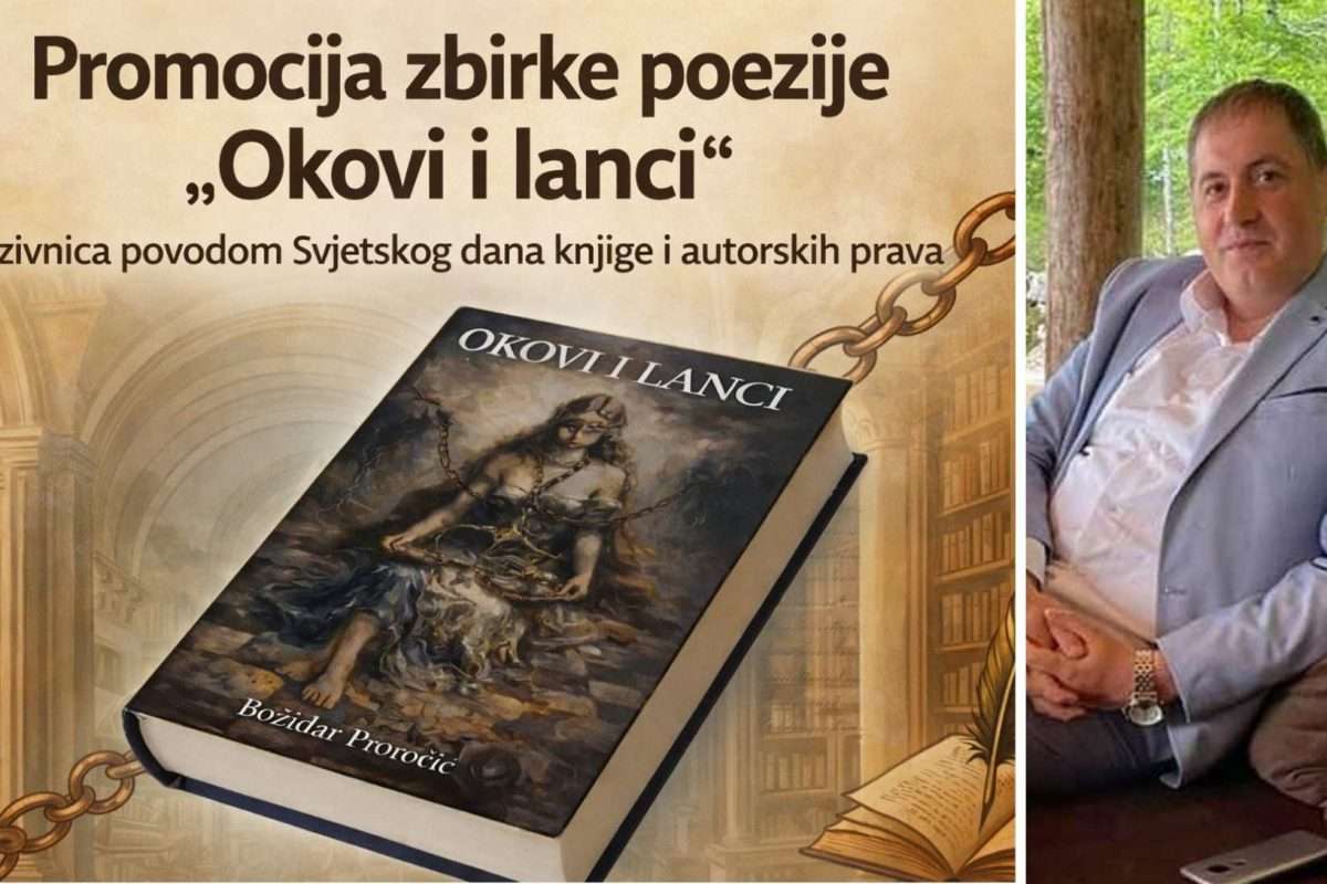 OKOVI I LANCI Predstavljanje zbirke poezije Božidara Proročića, 23. travnja