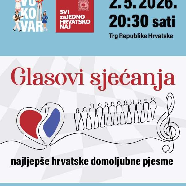 Festival “Svi zajedno hrvatsko naj” od 1. do 3. svibnja u Vukovaru