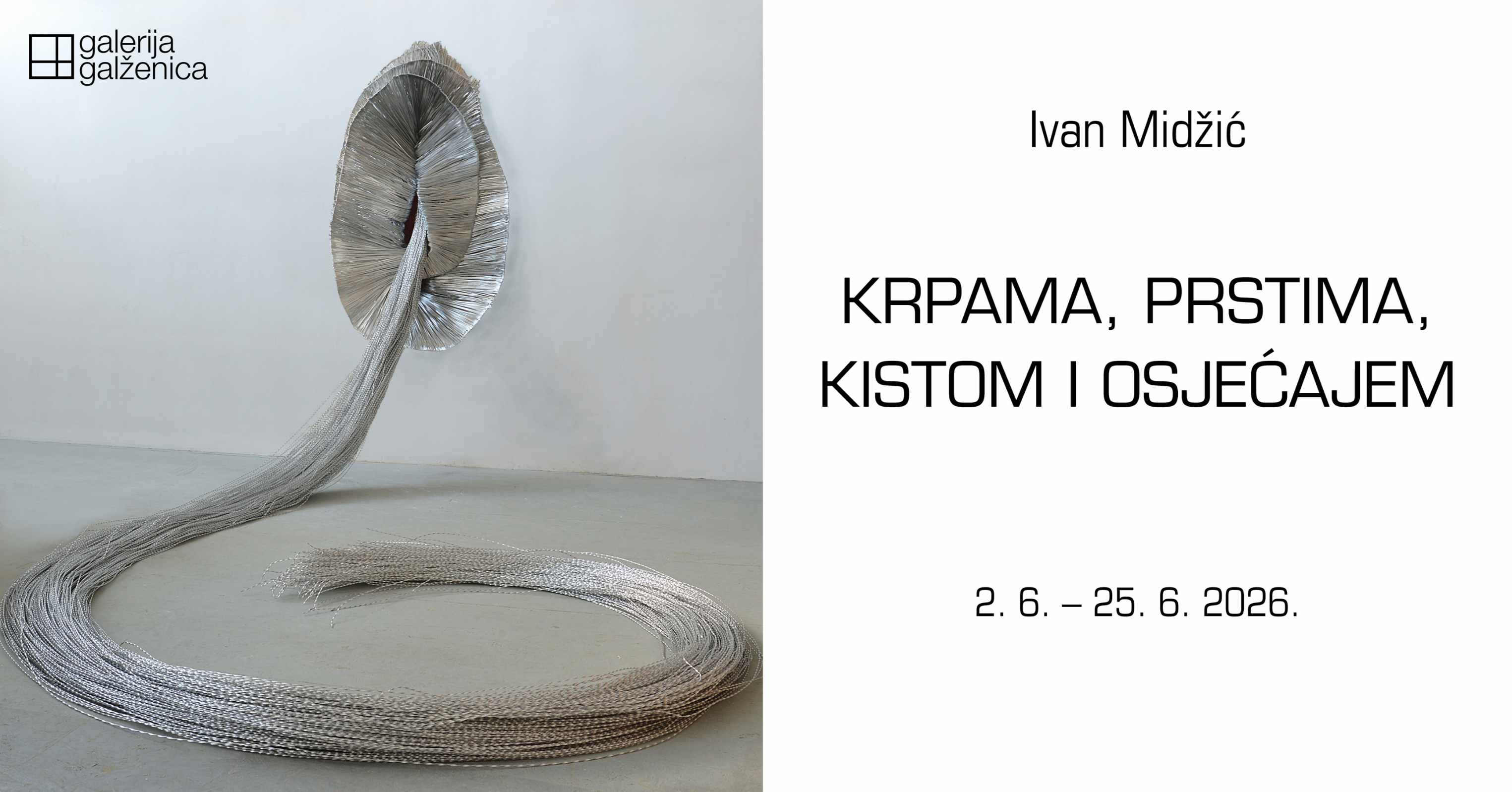 Krpama, prstima, kistom i osjećajem – Izložba dizajnera nakita kipara Ivana Midžića u Galeriji Galženica, od 2.6.
