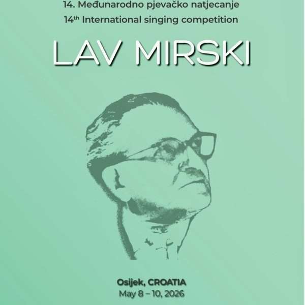 Najava 14. Međunarodnog pjevačkog natjecanja “Lav Mirski” 2026.