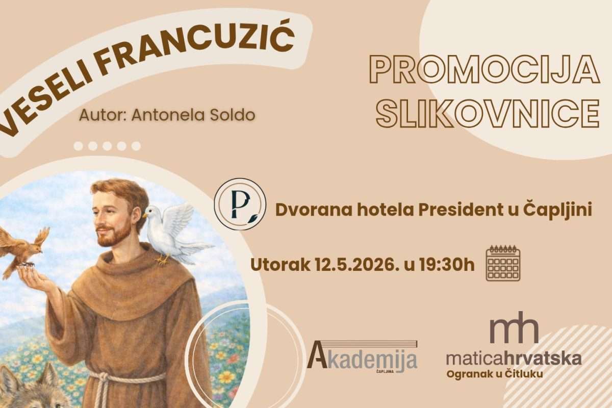Promocija slikovnice „Veseli Francuzić“, autorice Antonele Soldo, 12. svibnja