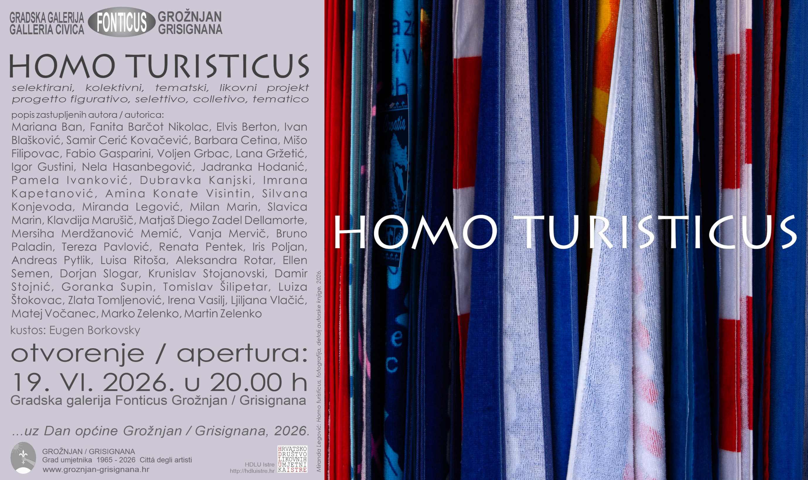 Gradska galerija Fonticus Grožnjan: HOMO TURISTICUS