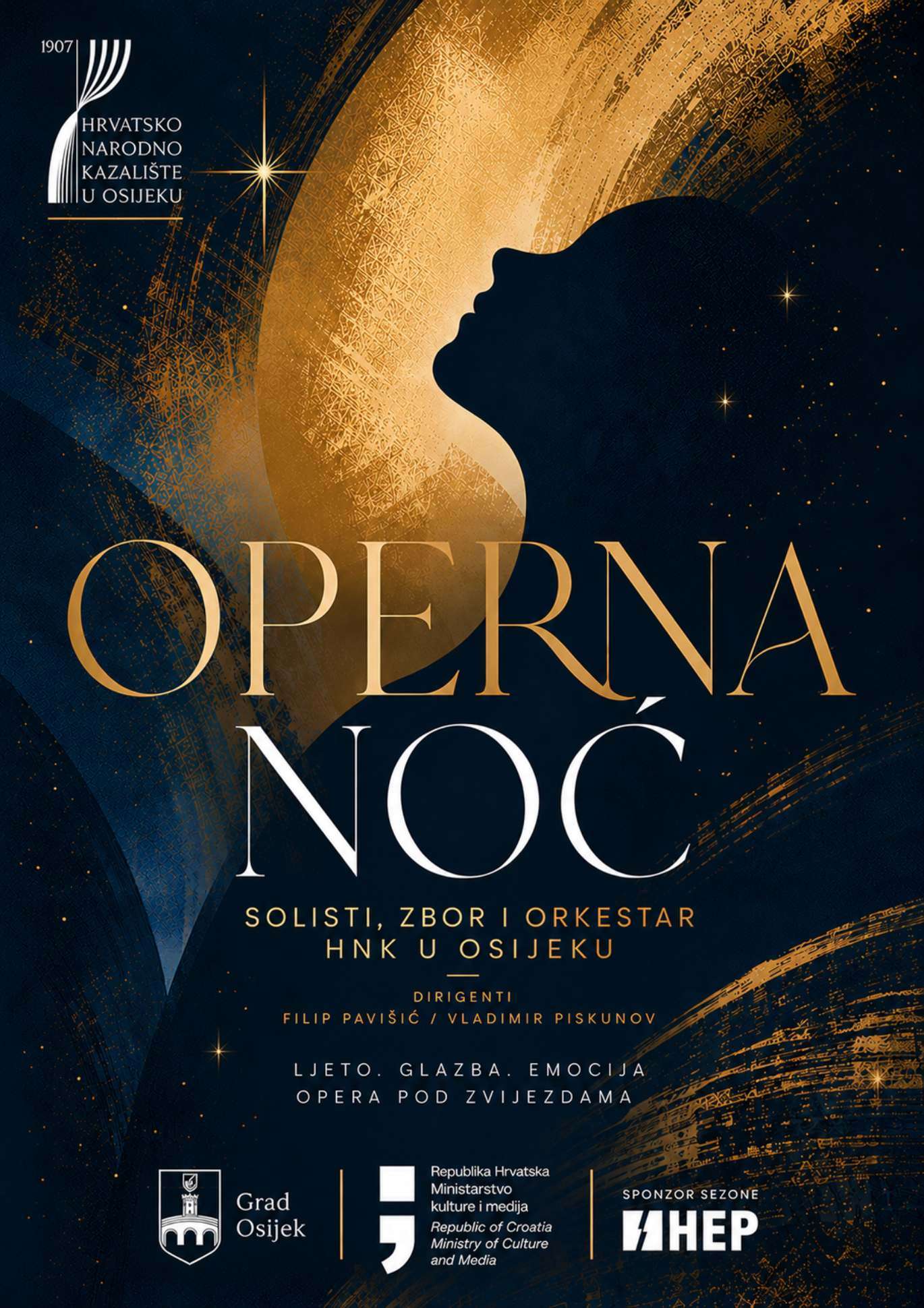 Operna noć – koncert solista, zbora i orkestra HNK-a u Osijeku