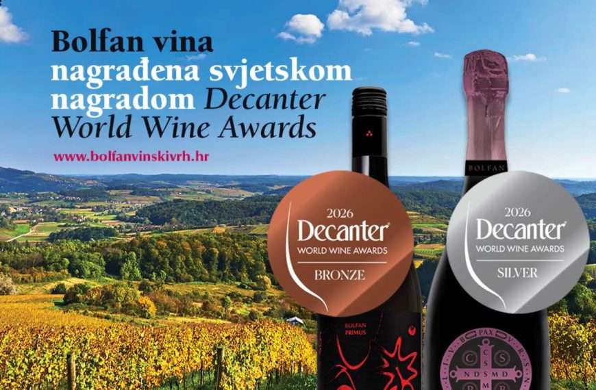 Decanter 2026 – dvostruki uspjeh za eko vina s Bolfan Vinskog Vrha