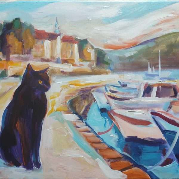Koraljka Polaček: Cres&Cats, od 4. do 25. srpnja u izložbenoj galeriji creske Palača Moise