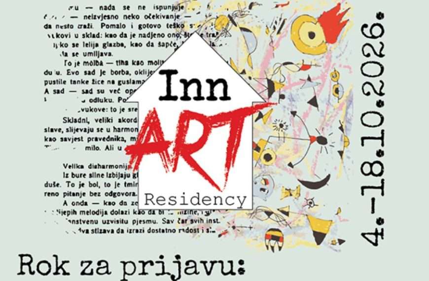 Otvoren poziv za umjetničku rezidenciju InnART 2026