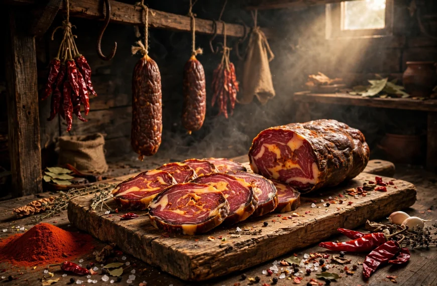 Slavonski kulen – Skulptura od dima, zlata i slavonskog ponosa AI foto