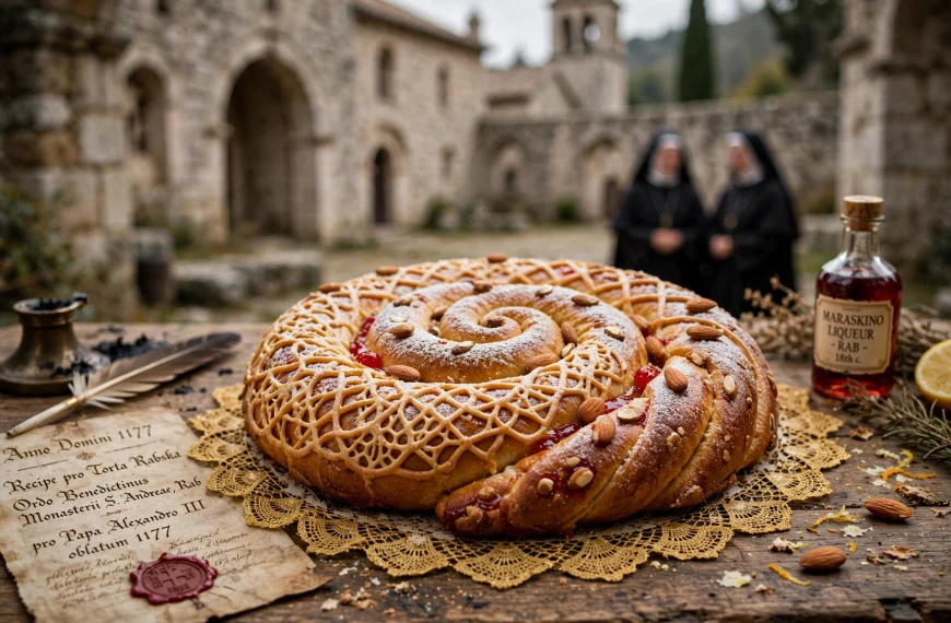 Rabska torta – Kulinarska čipka i geometrija tradicije iz 1177. godine AI foto
