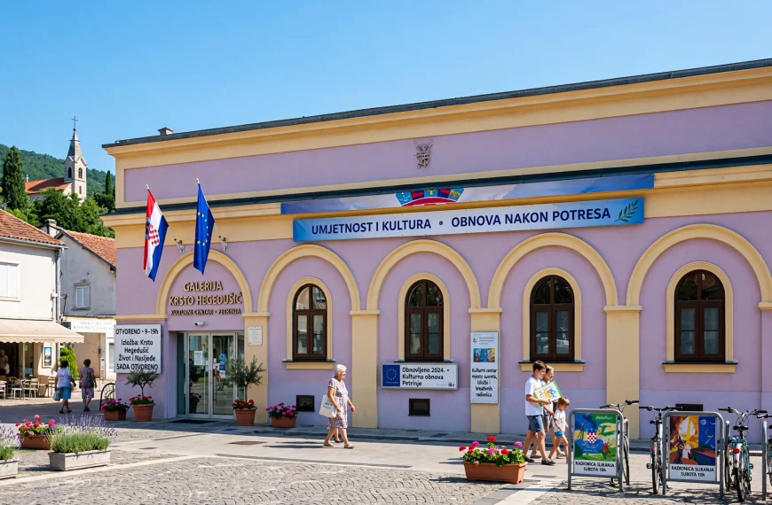 Petrinja: Umjetnost i kultura - Obnova nakon potresa (AI foto)