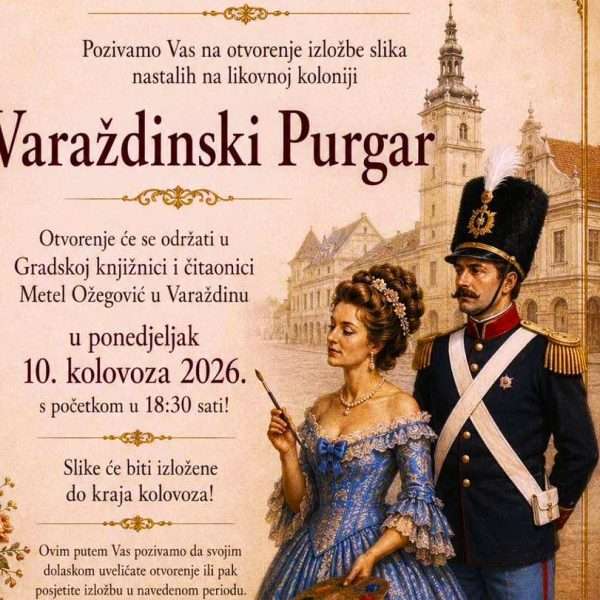 Izložba 4. Likovne kolonije “Varaždinski Purgar” u Gradskoj knjižnici