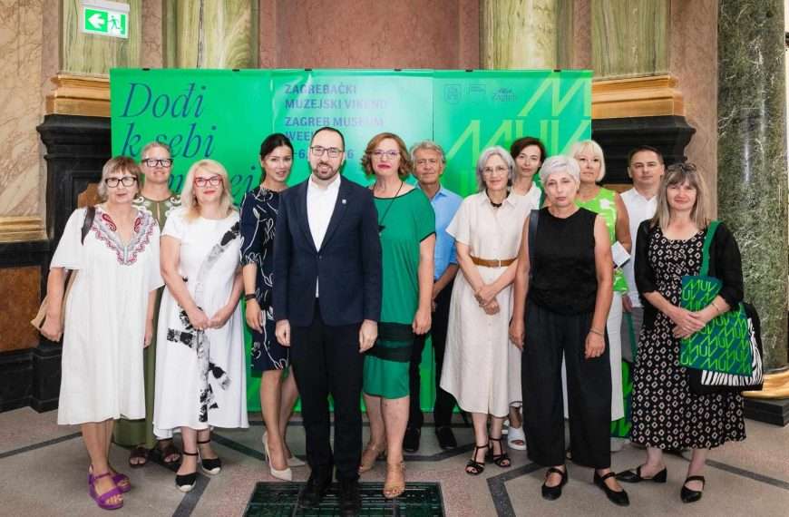 tomislav tomasevic,emina visnic, martina bienenfeld i ravnatelji muzeja