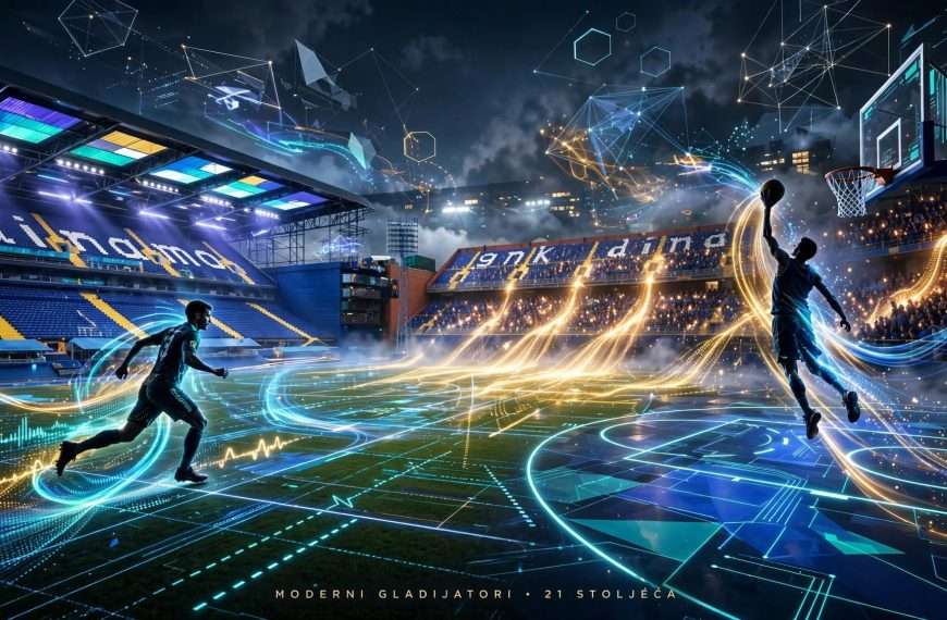 moderni gladijatori 21. stoljeĆa geometrija borbe, digitalni puls i estetika sportskog ekrana ai foto