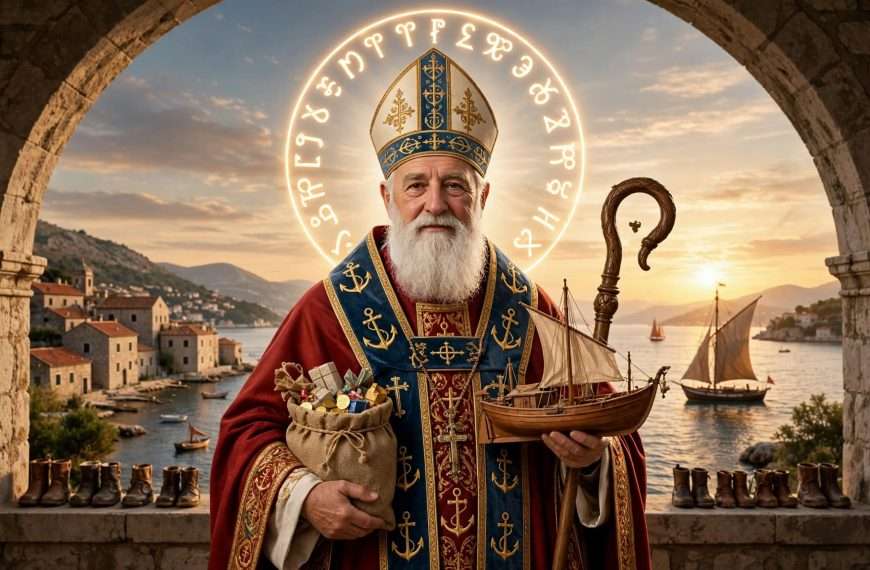 Sv. Nikola biskup – Bezvremenski simbol darivanja, zaštite i pomorske tradicije AI foto
