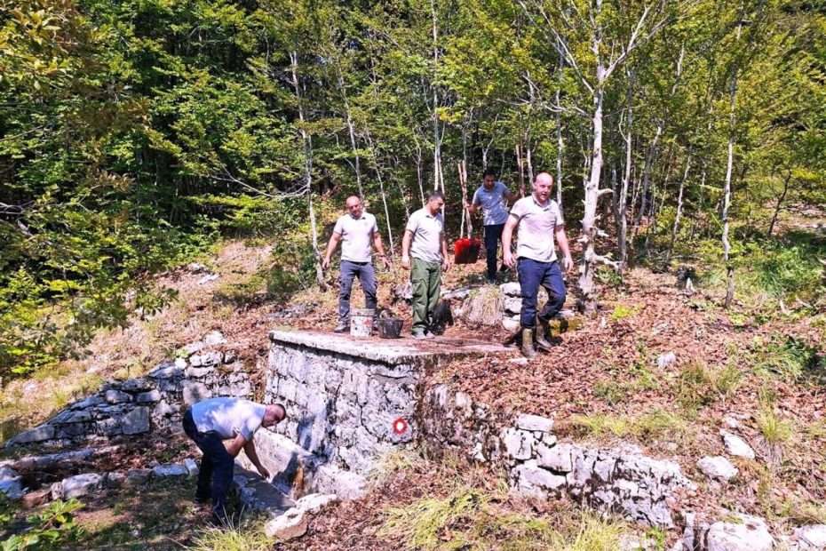RUKE KOJE ČUVAJU ZLATNE KAPI LOVĆENA uređeni izvor crkvine np lovćen