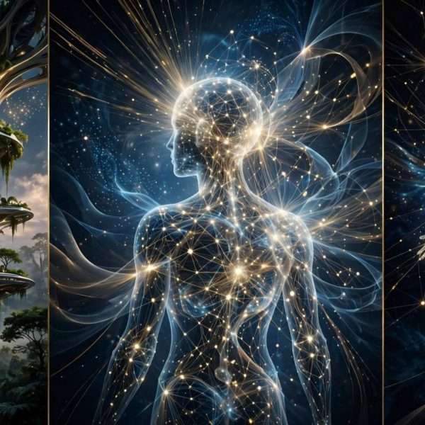 Vizije budućnosti visions of the future globalni triptih Meta AI foto