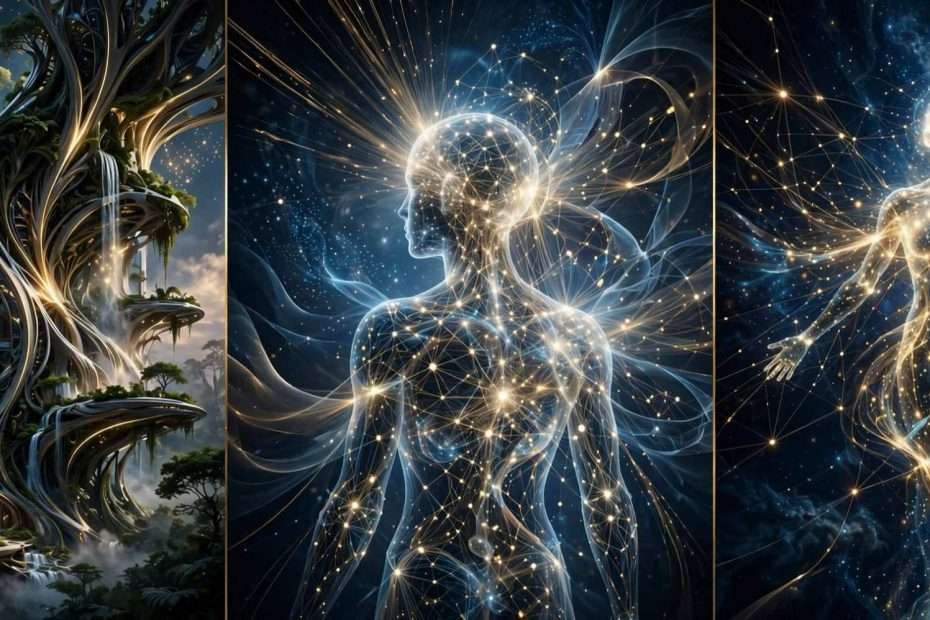 Vizije budućnosti visions of the future globalni triptih Meta AI foto
