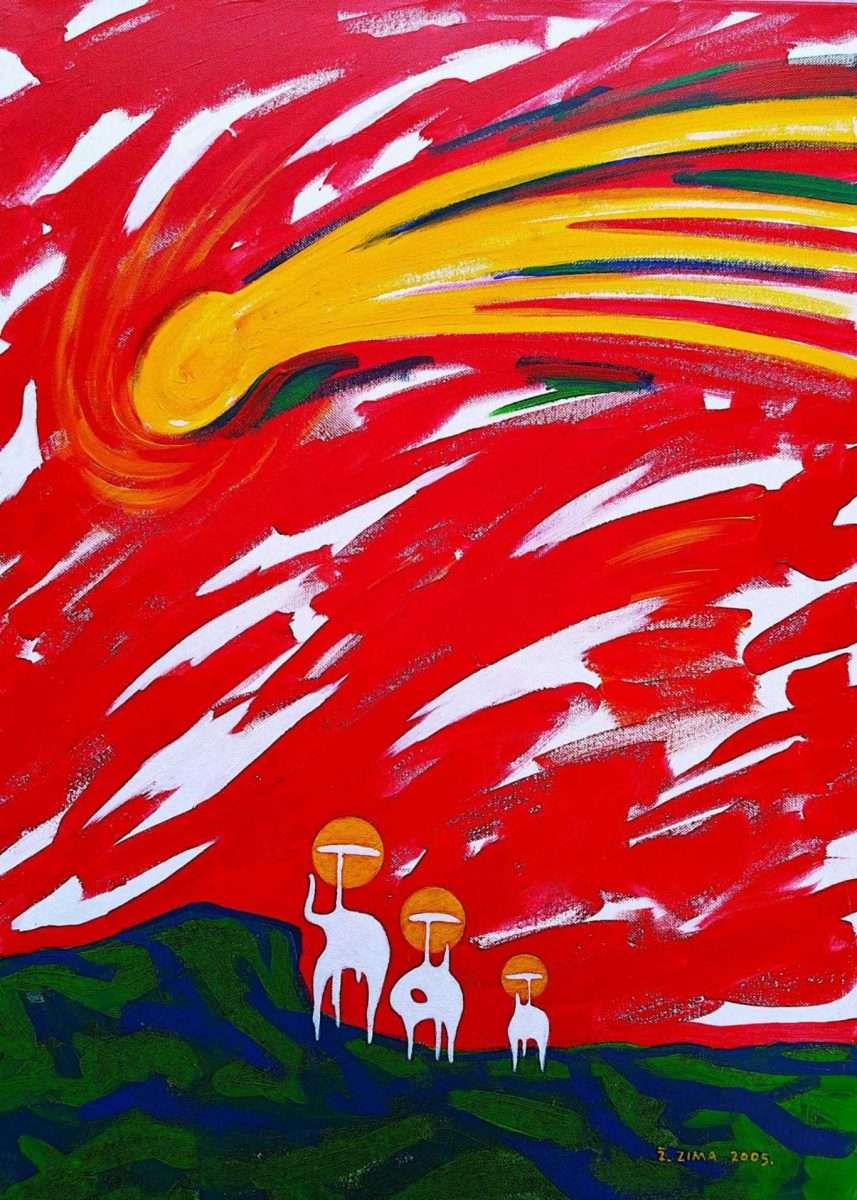 Željko zima repatica ulje platno 70 x 50 2005