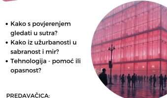 najava predavanja iz straha u budućnost s povjerenjem, 20. listopada