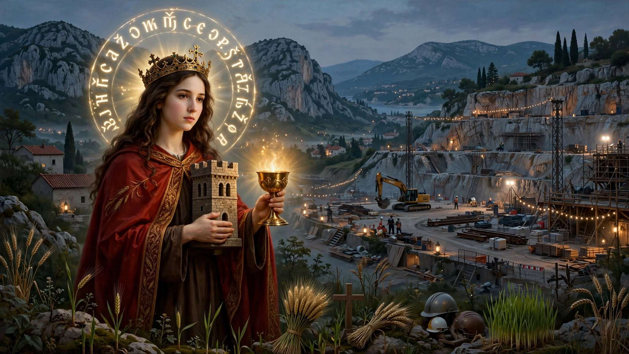 sv. barbara – svjetlo u tmini i zaštitnica hrabrih zanimanja ai foto (1)