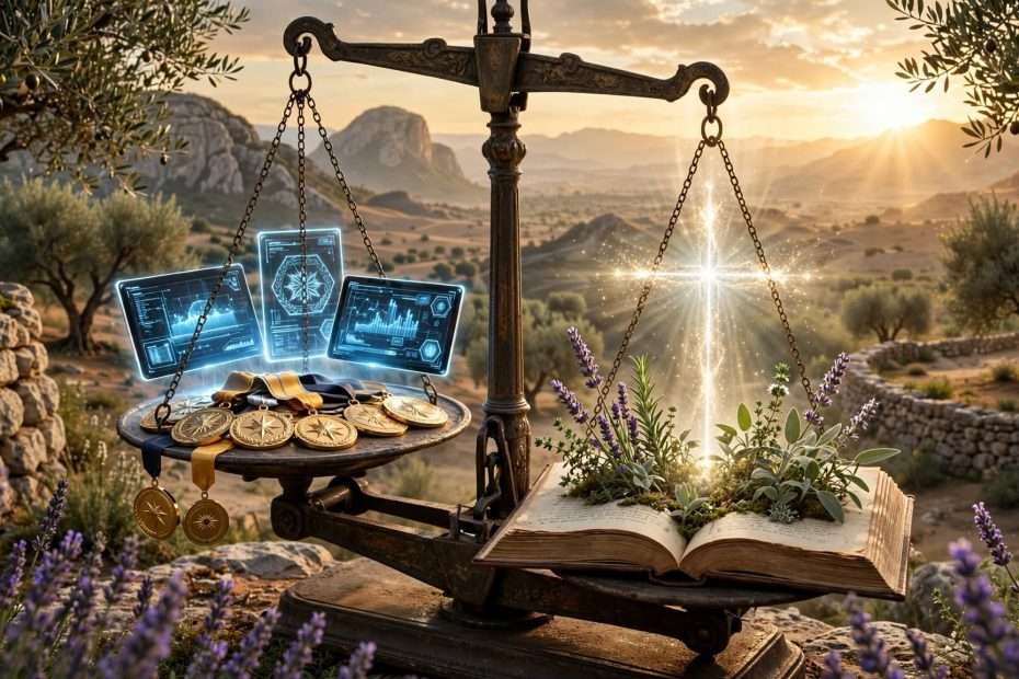 vizualna interpretacija pjesme poezija i kušnja u pustinji meta ai foto