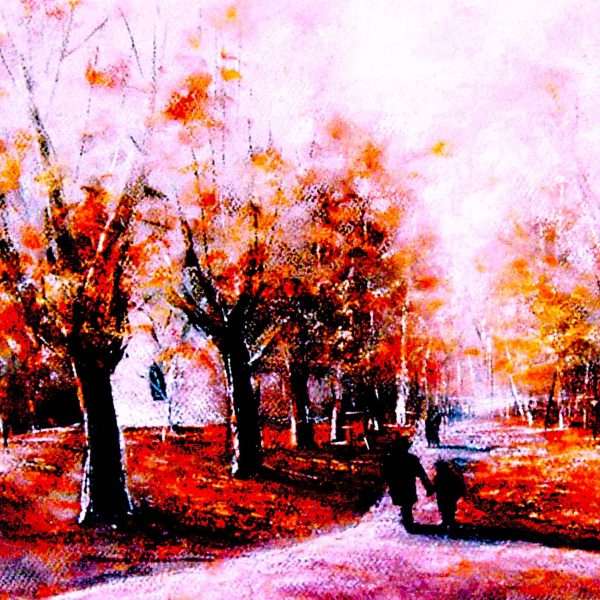 🍁 Art Postcards (1): Zlatna staza prošlosti – Jesenji Jelačićev perivoj u Novim dvorima zaprešićkim
