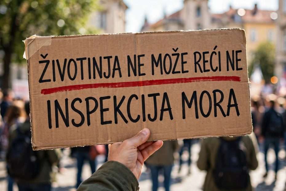 Životinja ne moŽe reĆi ne — inspekcija mora meta ai foto