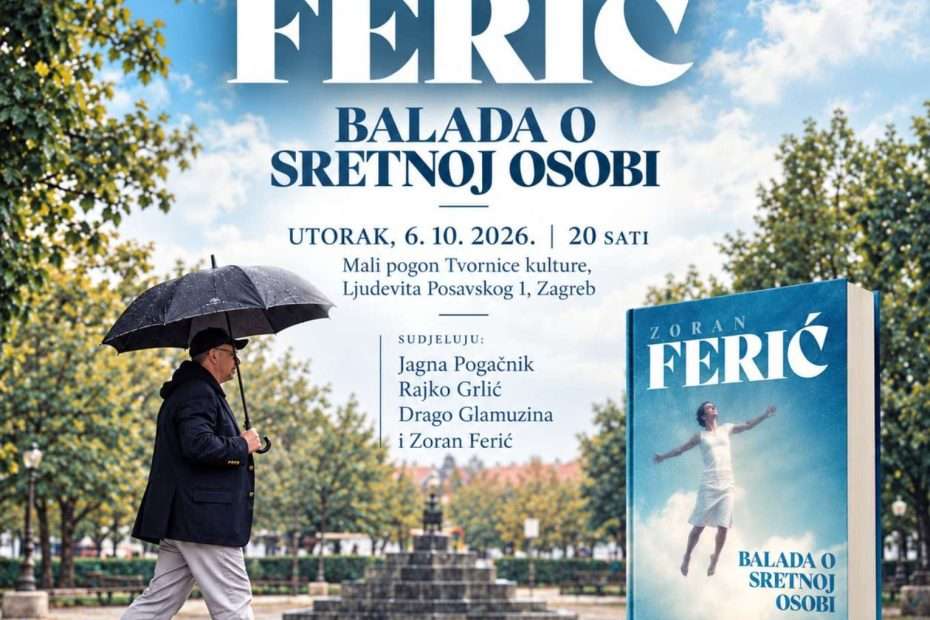 zoran ferić predstavlja novi roman balada o sretnoj osobi (2)