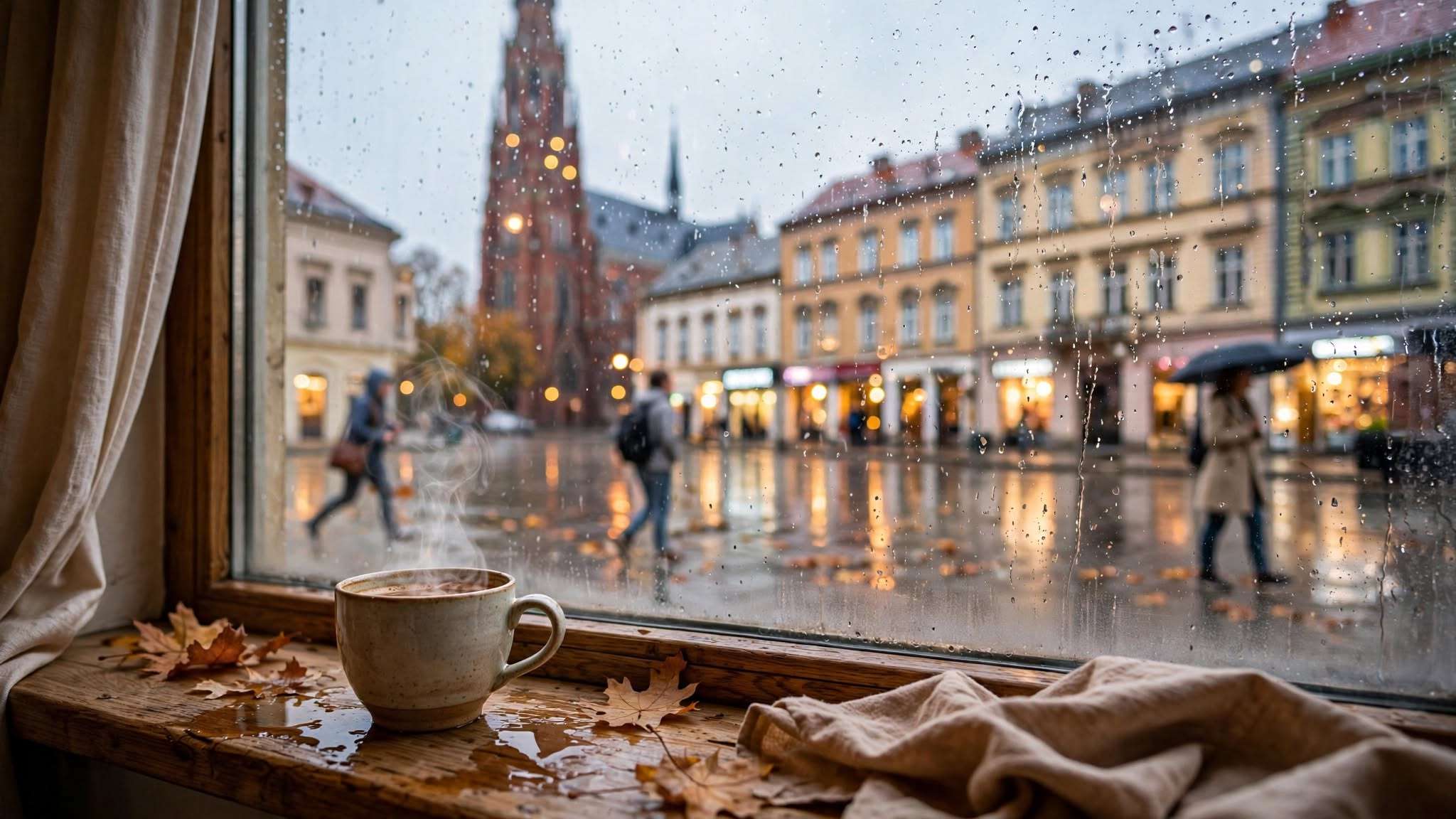 slavonske kišne razglednice za osijek meta ai foto